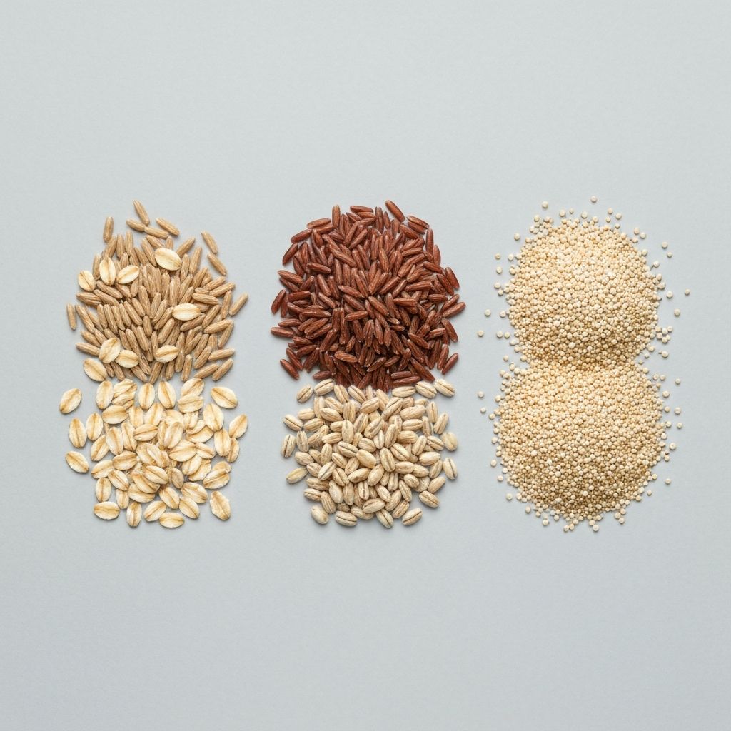 Vollkorngetreide und Körner